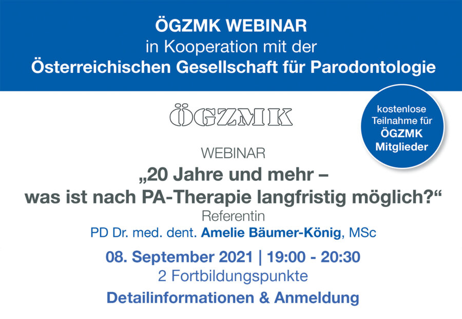 ÖGZMK & ÖGP WEBINAR | 08. September 2021